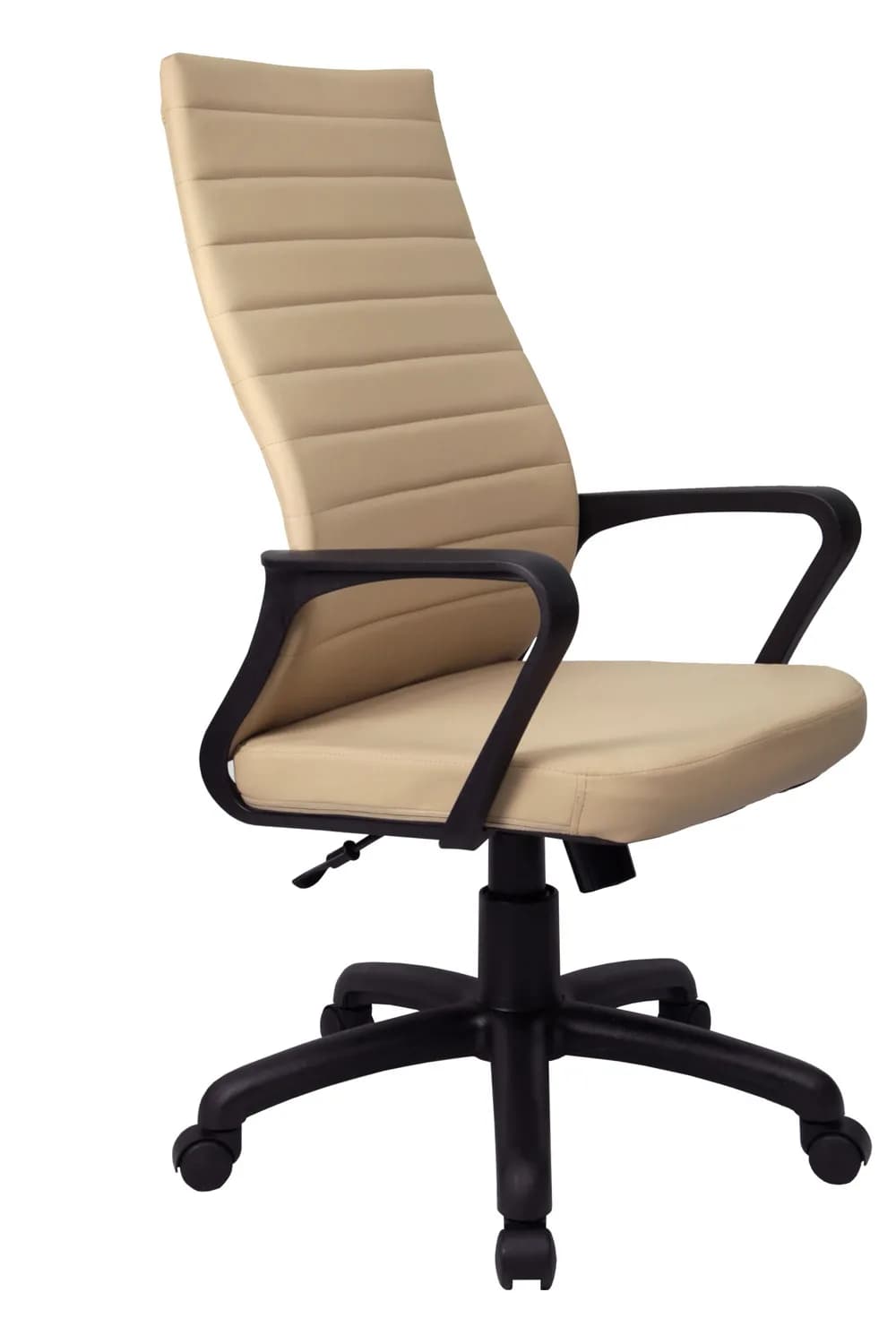 Кресло Riva 1165-4 PL, Эко-кожа, пятилучье, d640, черное пластиковое